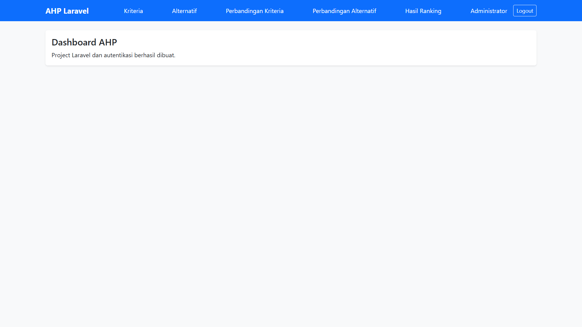 Tutorial Ahp Laravel Final