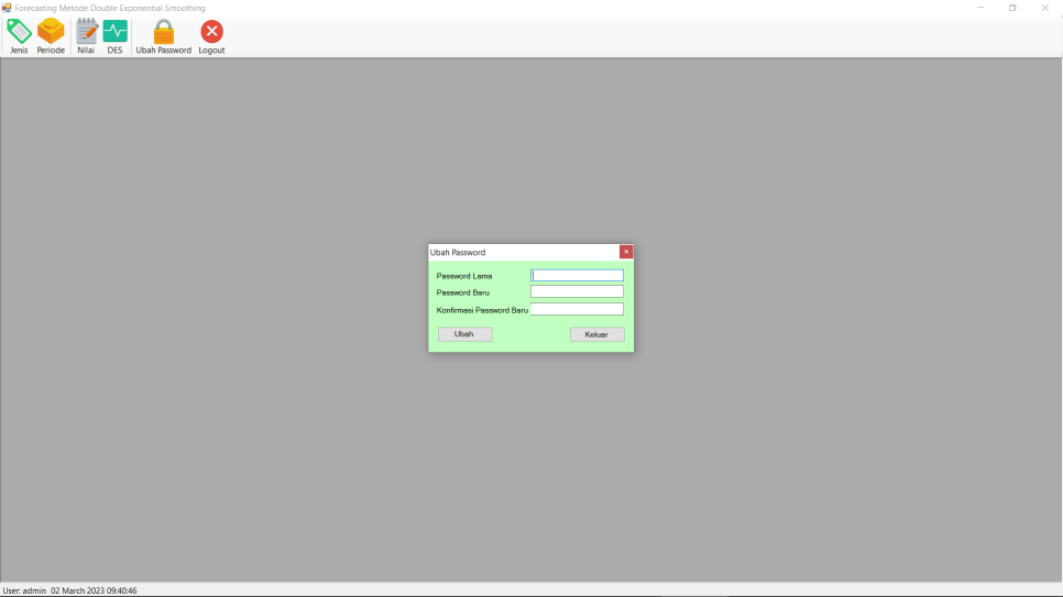 Source Code Double Exponential Smoothing VB Password
