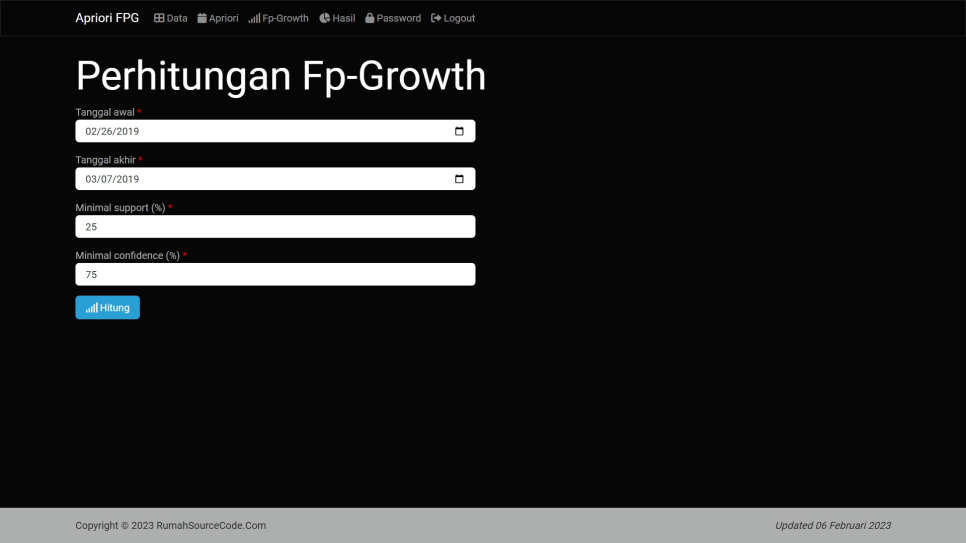 Apriori FPG PHP Fp Growth