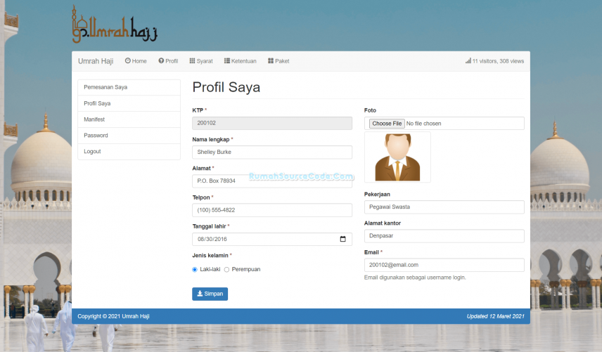 Umrah Haji PHP Profil