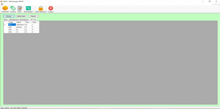 Source Code SPK Metode MFEP VB.Net