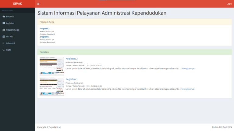Source Code Sipak Php Home